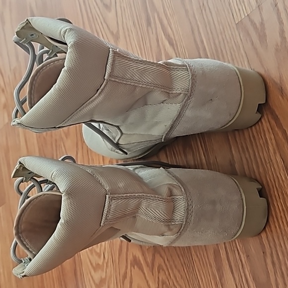 Suede & Canvas Jungle Style Boots - Picture 4 of 8